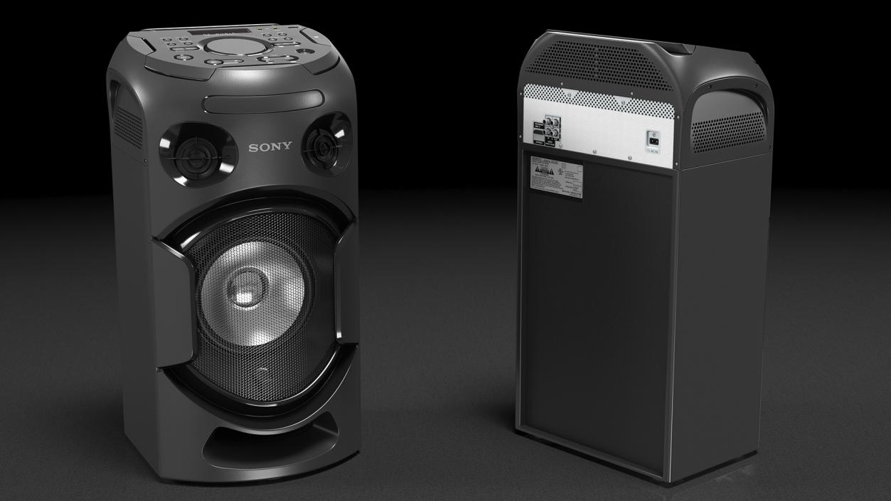 3D Sony V21 High Power Audio System OFF