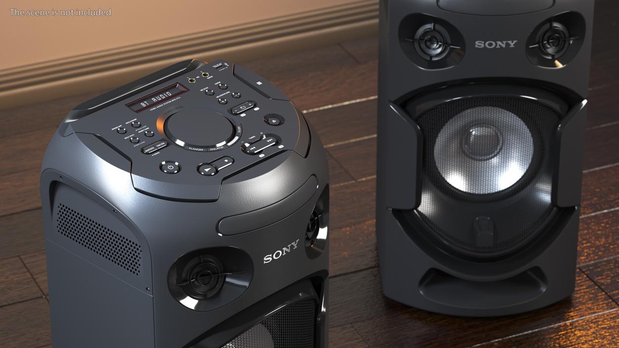 3D Sony V21 High Power Audio System OFF