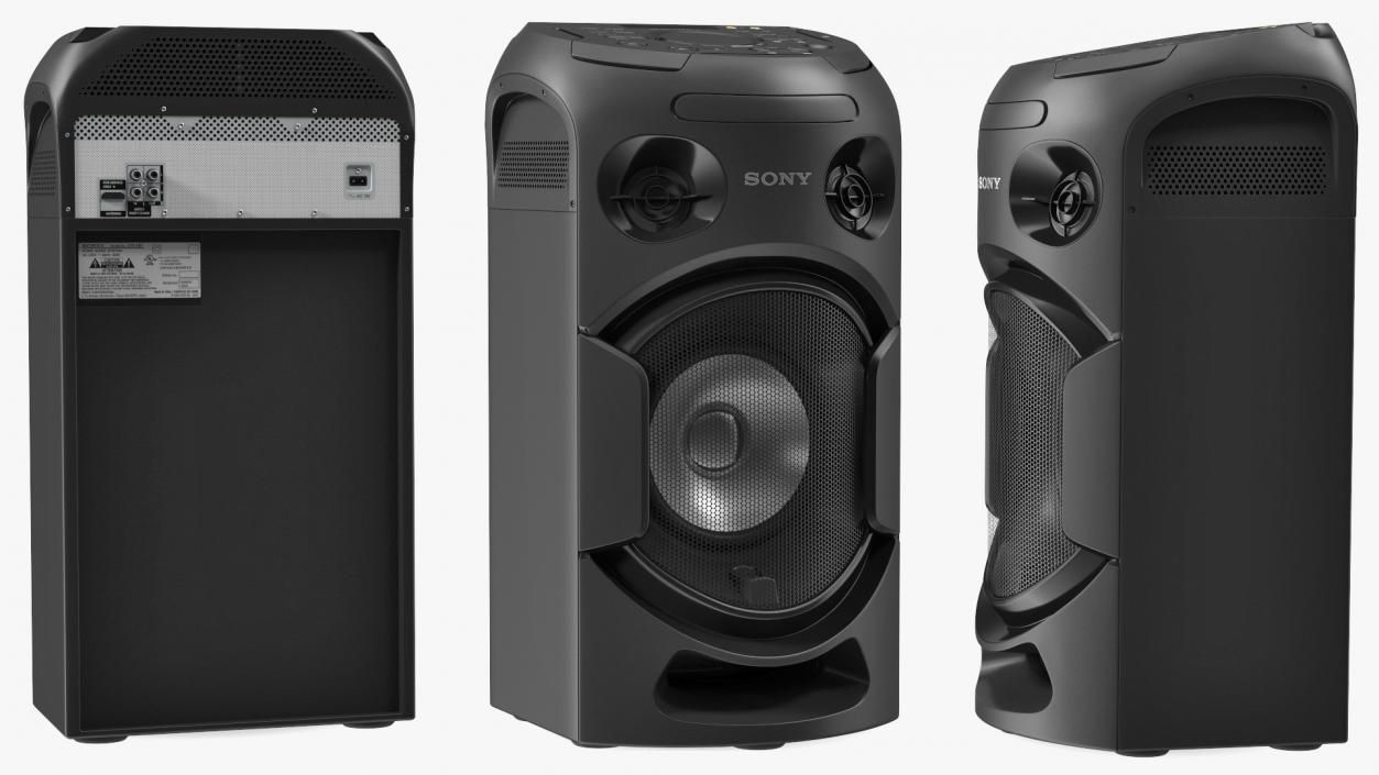 3D Sony V21 High Power Audio System OFF