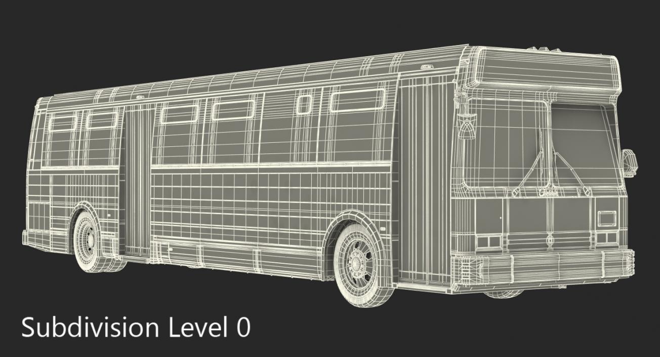 3D Flxible Metro D Bus Rigged