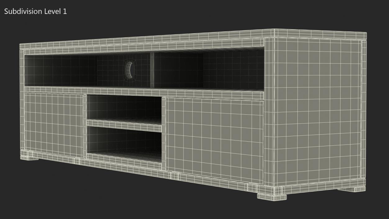 TV Stand Black 3D model