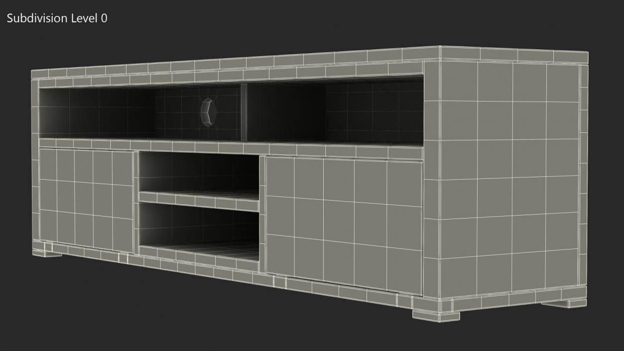 TV Stand Black 3D model