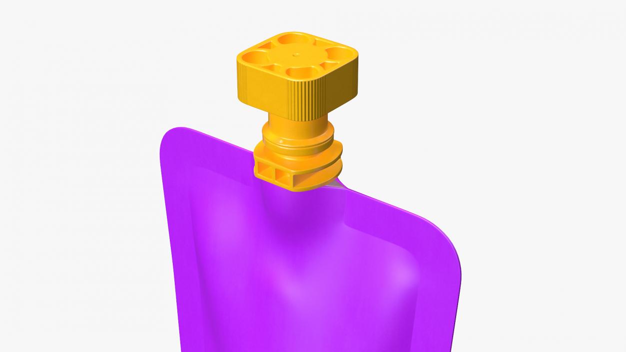 3D Purple Fruit Juice Pack with Spout 2