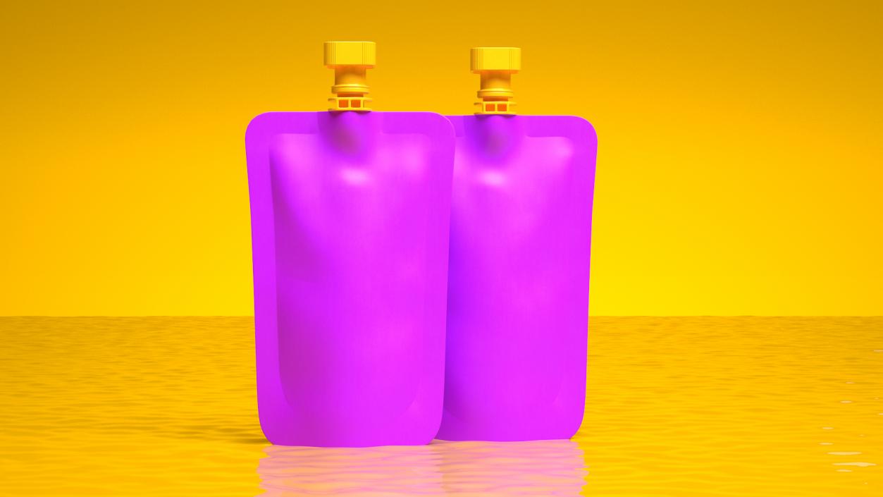 3D Purple Fruit Juice Pack with Spout 2