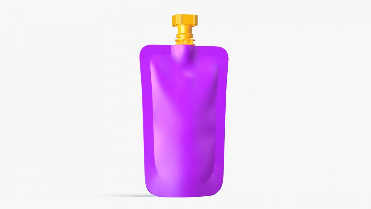 3D Purple Fruit Juice Pack with Spout 2