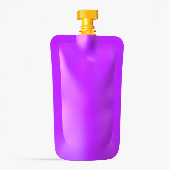 3D Purple Fruit Juice Pack with Spout 2