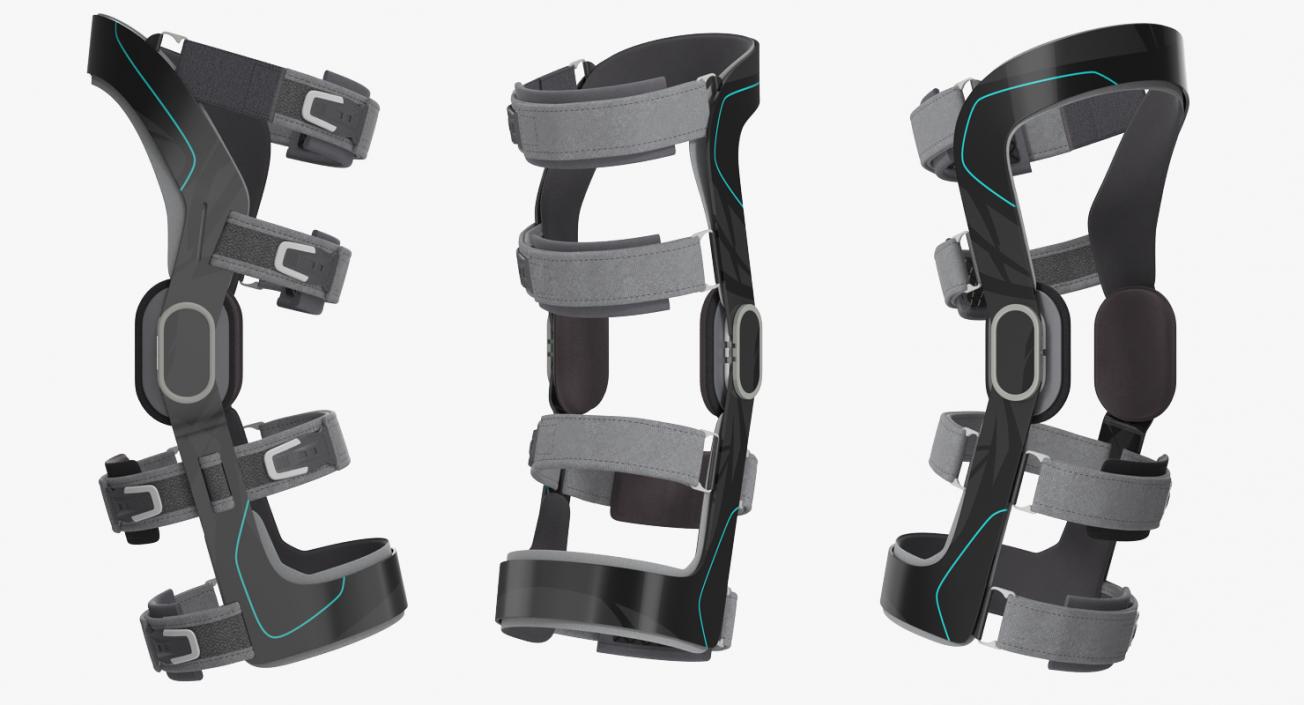 3D Knee Braces and Orthopedic Casts Collection model