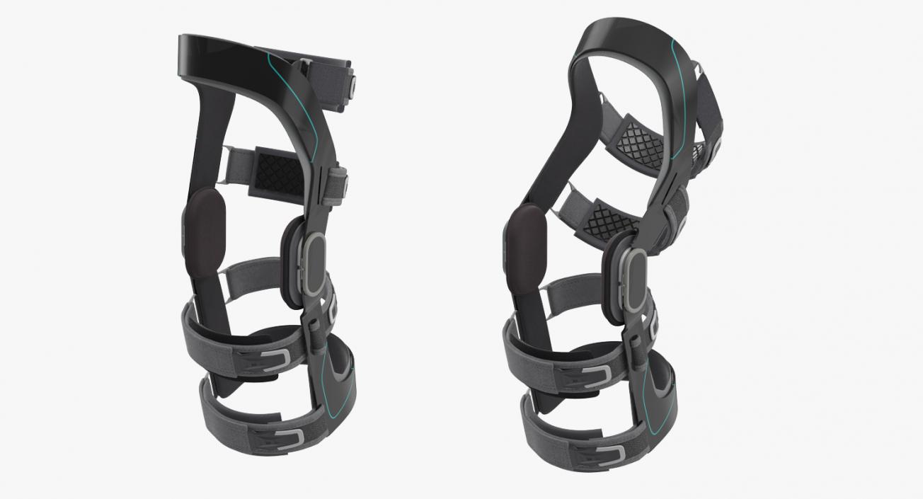 3D Knee Braces and Orthopedic Casts Collection model