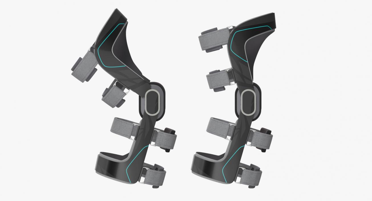 3D Knee Braces and Orthopedic Casts Collection model