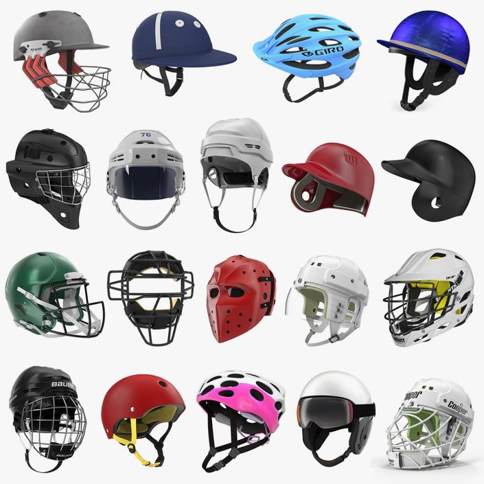 3D Sport Helmets 3D Models Collection 4