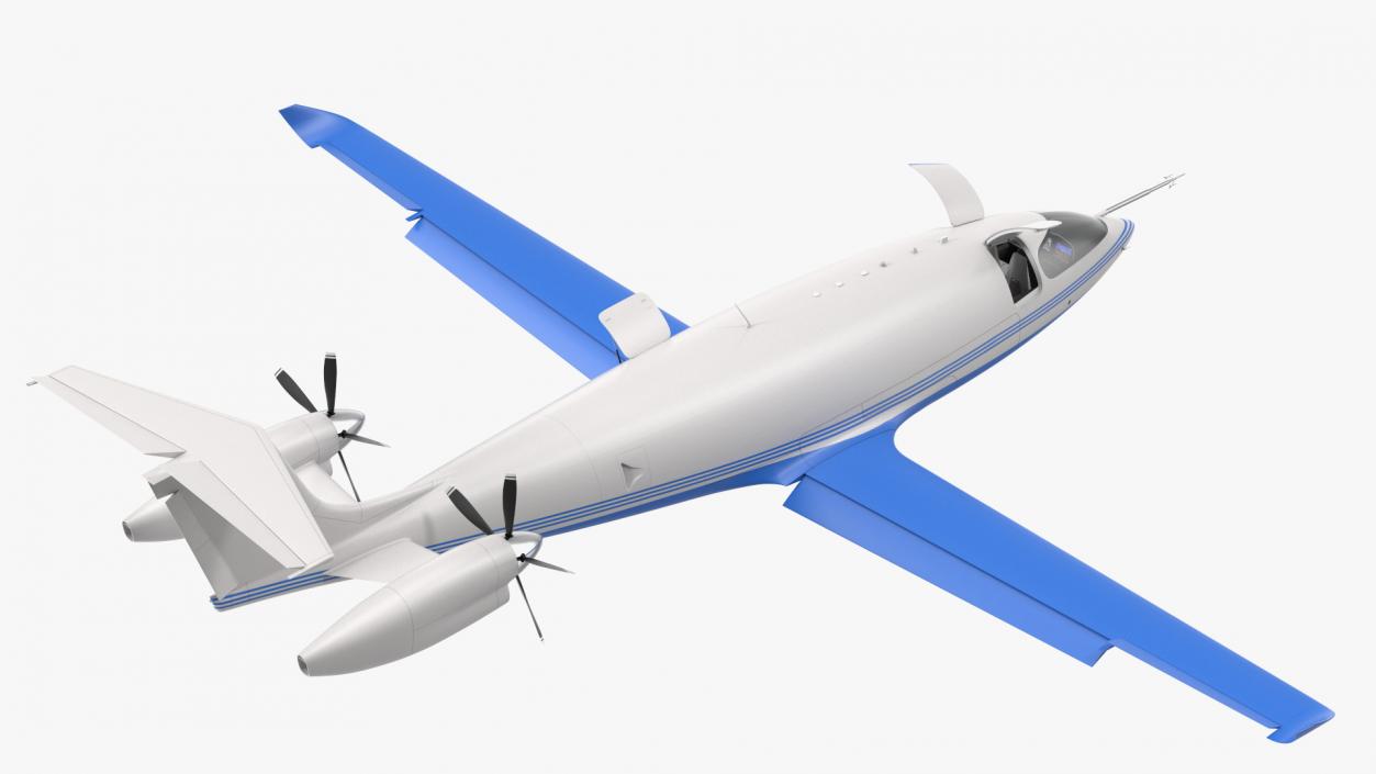 3D Electric Cargo Aircraft Rigged(1) model