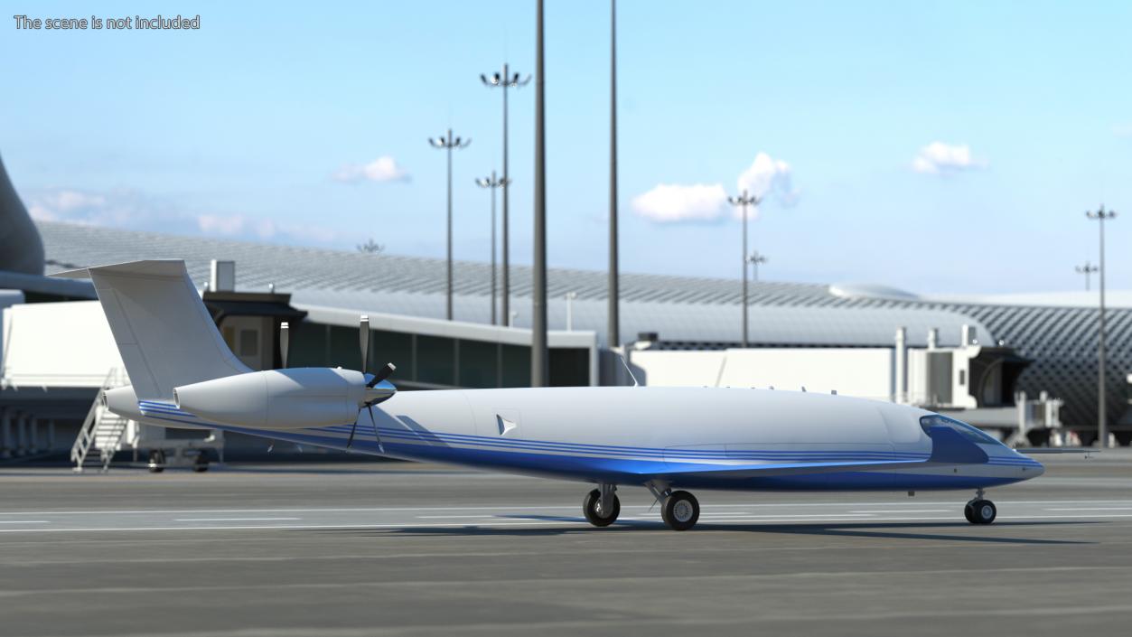 Electric Cargo Aircraft Rigged for Maya 3D model