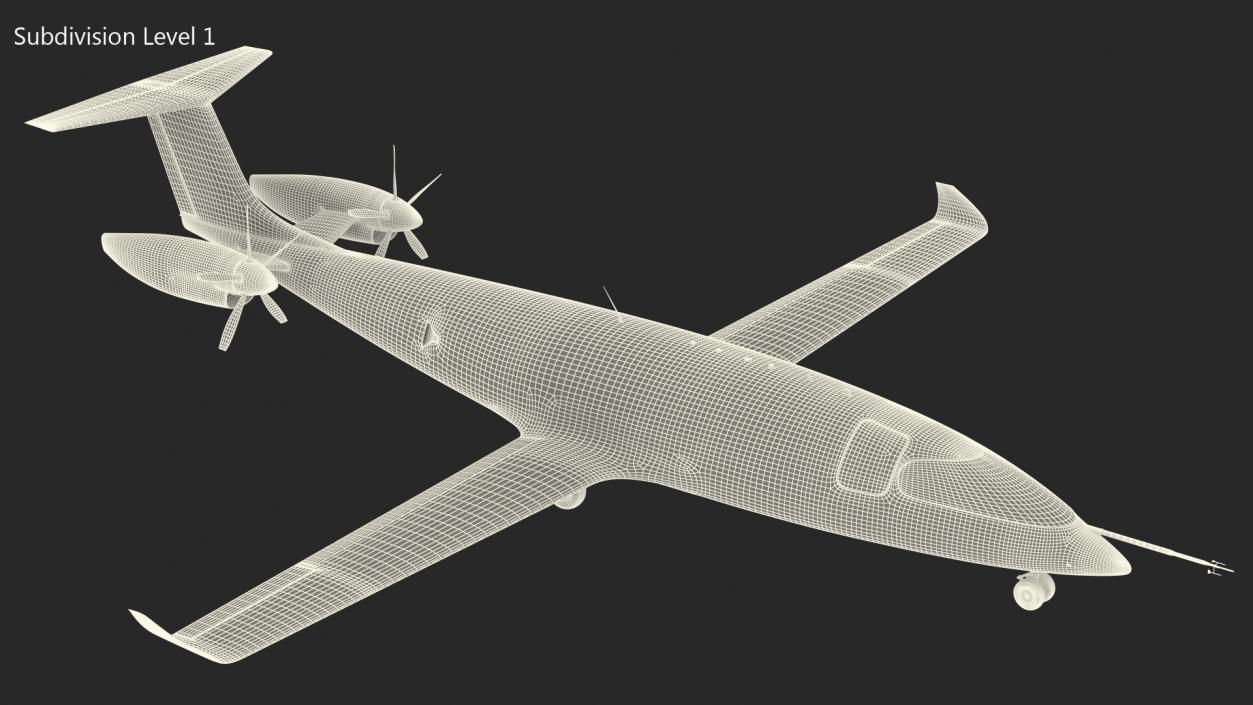 Electric Cargo Aircraft Rigged for Cinema 4D 3D model