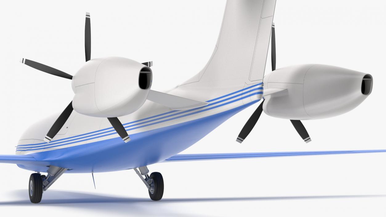 Electric Cargo Aircraft Rigged for Cinema 4D 3D model