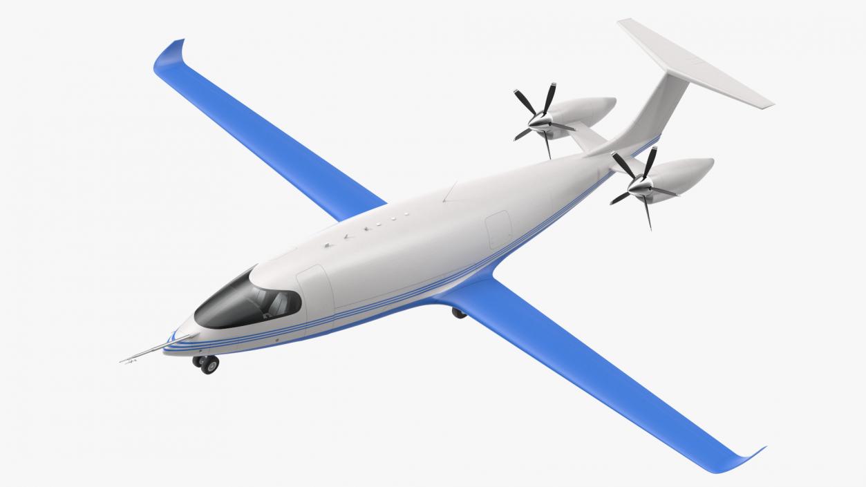 Electric Cargo Aircraft Rigged for Maya 3D model