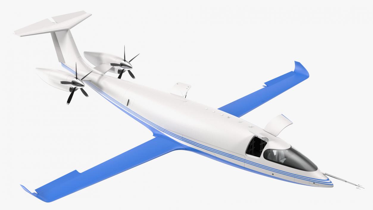 Electric Cargo Aircraft Rigged for Maya 3D model