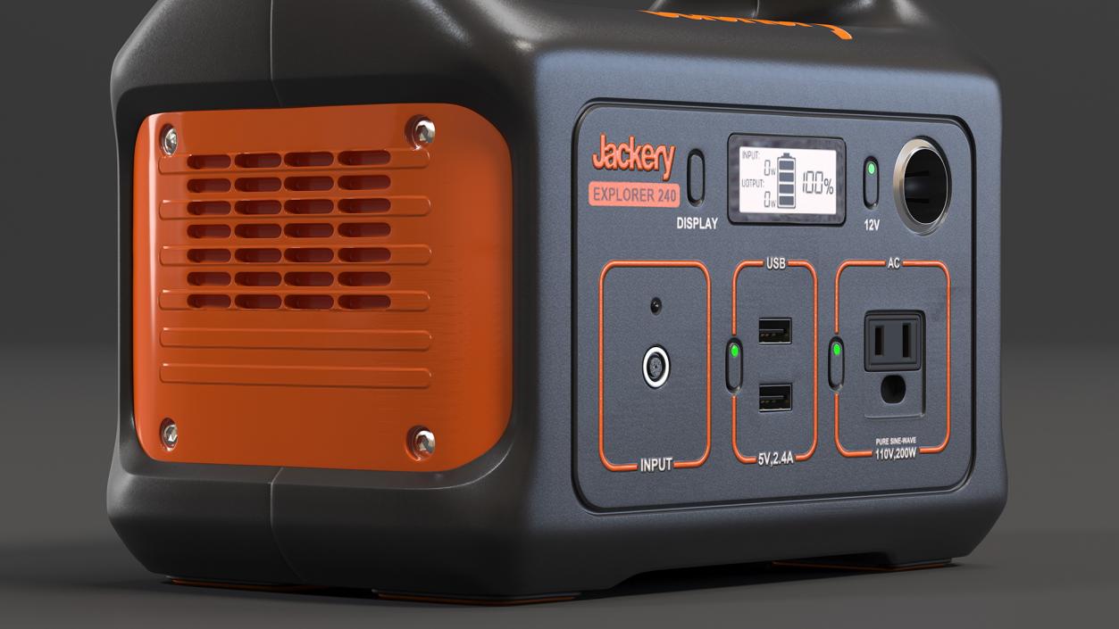 3D Portable Power Station Jackery Explorer 240 model