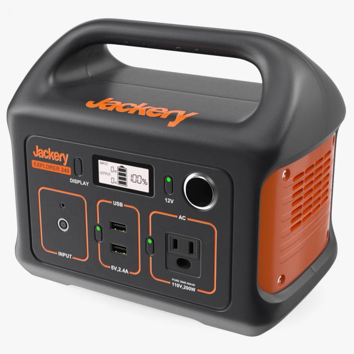 3D Portable Power Station Jackery Explorer 240 model