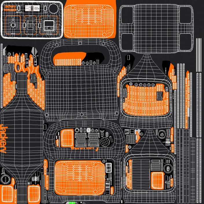 3D Portable Power Station Jackery Explorer 240 model