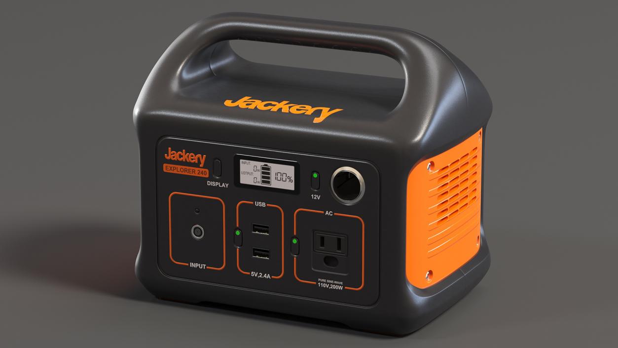 3D Portable Power Station Jackery Explorer 240 model