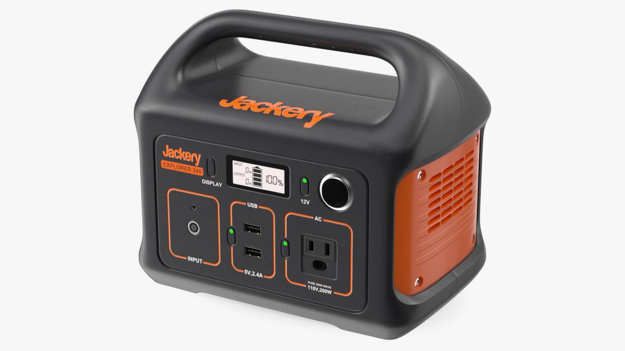 3D Portable Power Station Jackery Explorer 240 model