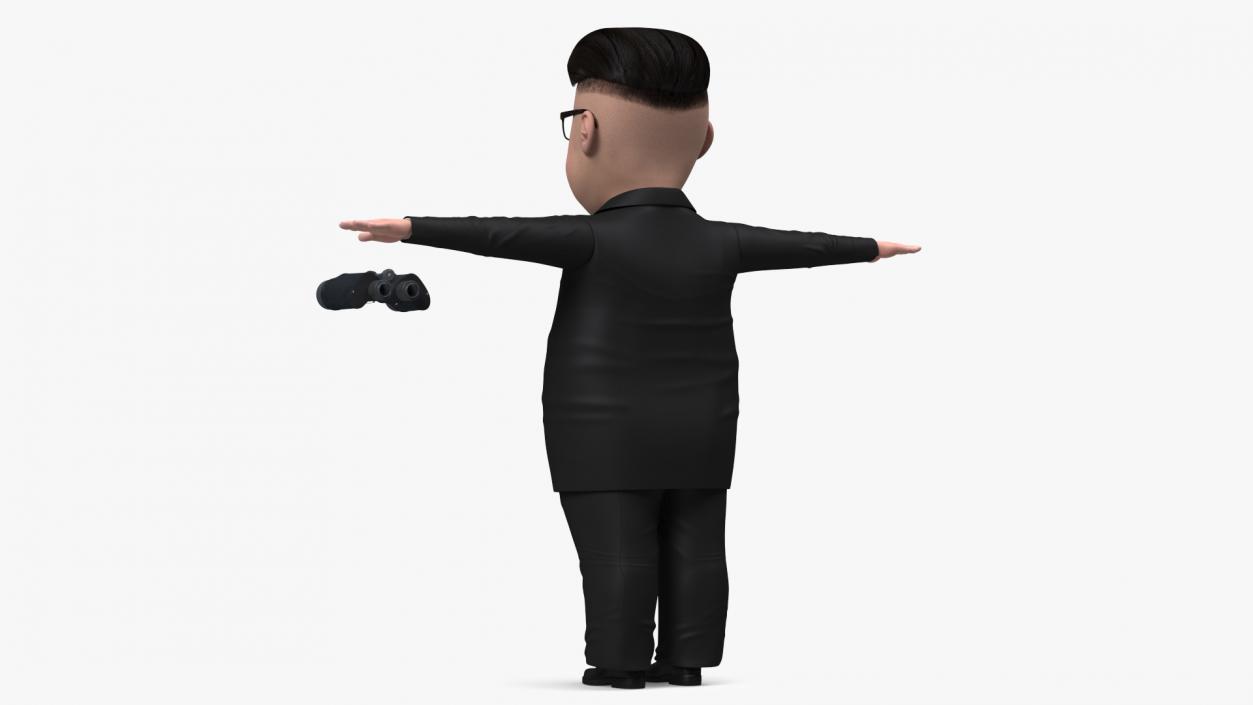 3D Cartoon Kim Jong Un Rigged