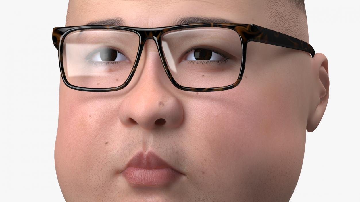 3D Cartoon Kim Jong Un Rigged