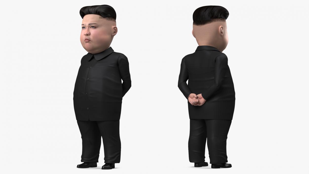 3D Cartoon Kim Jong Un Rigged