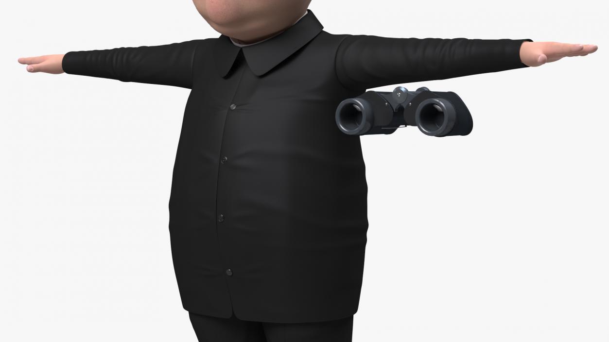 3D Cartoon Kim Jong Un Rigged