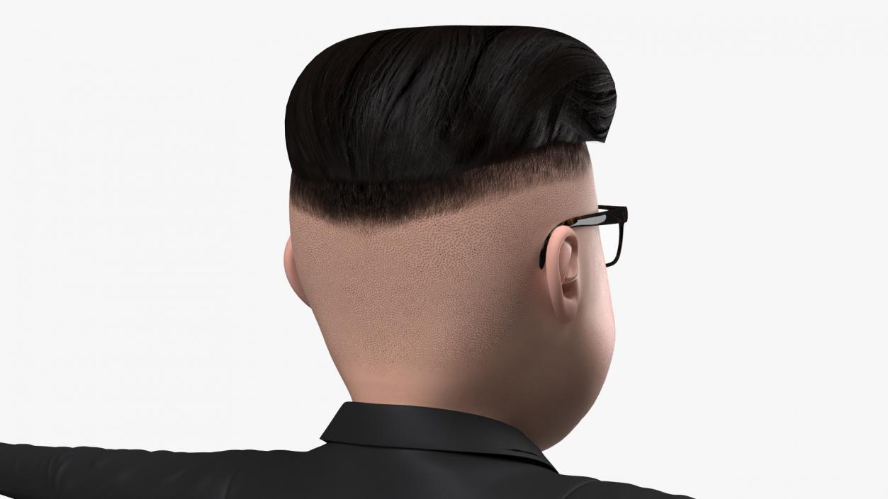 3D Cartoon Kim Jong Un Rigged