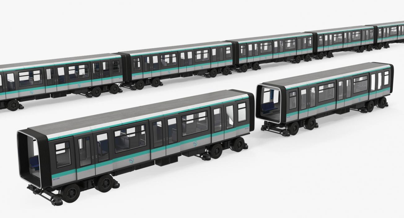 Subway Passenger Wagon 3D