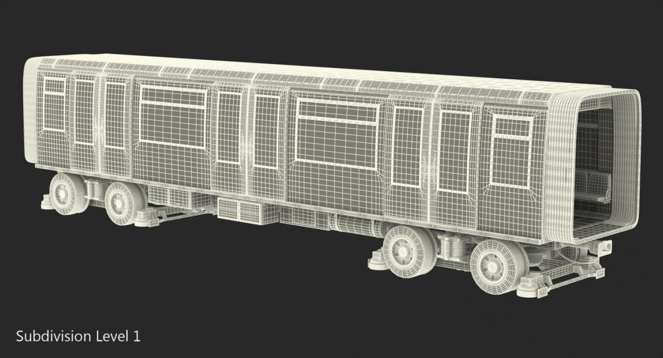 Subway Passenger Wagon 3D