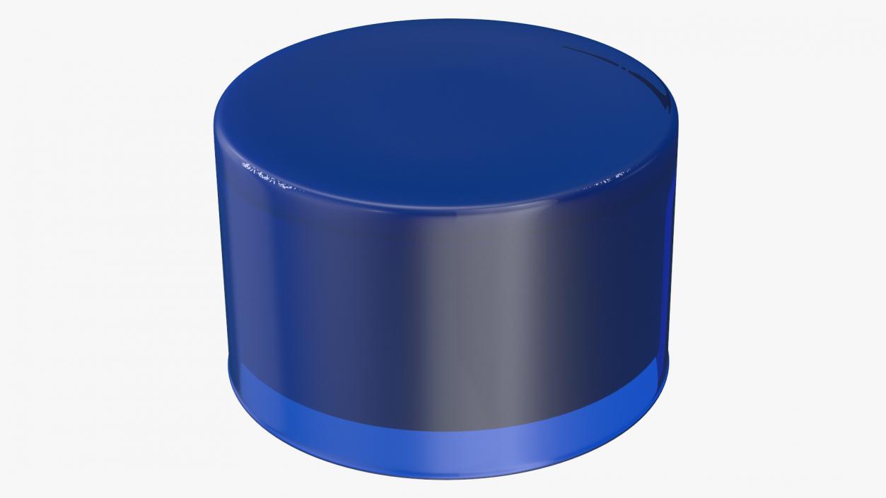 3D model Scented Candle Blue with Label