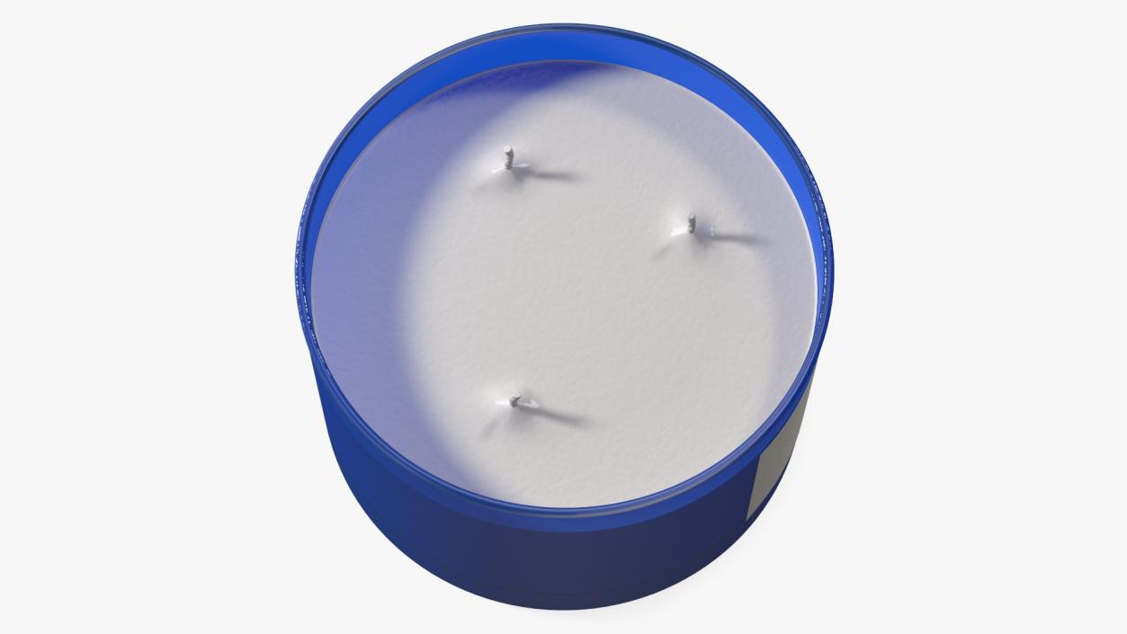 3D model Scented Candle Blue with Label