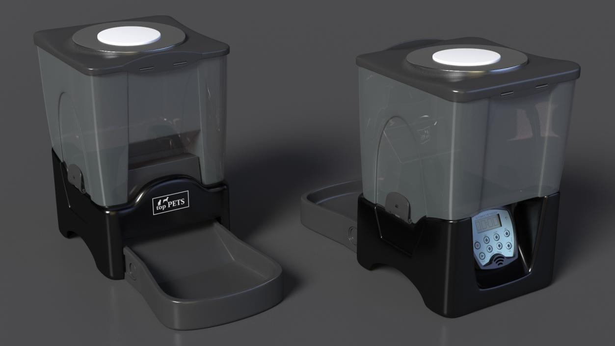 Automatic Pet Feeder Food Dispensers Collection 2 3D model