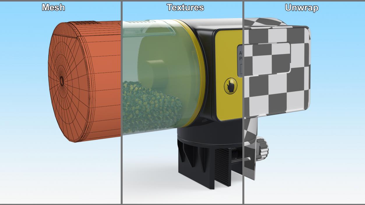 Automatic Pet Feeder Food Dispensers Collection 2 3D model