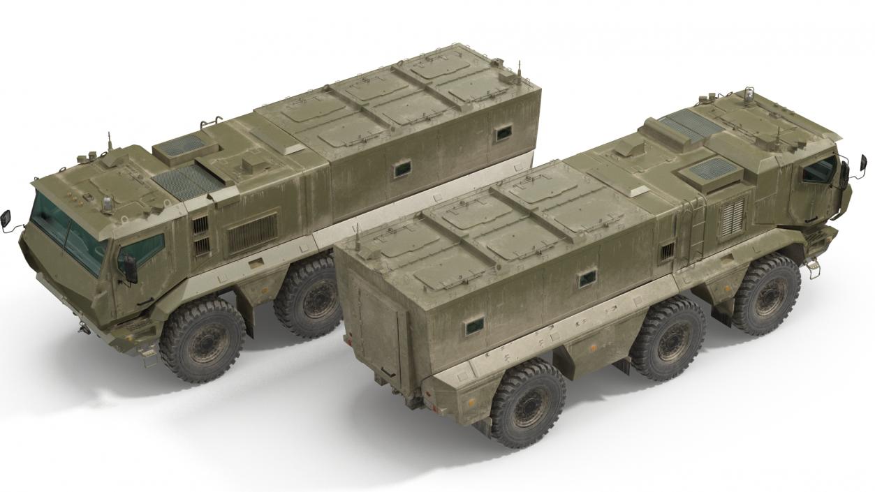 3D MRAP KAMAZ 63968 Typhoon Rigged