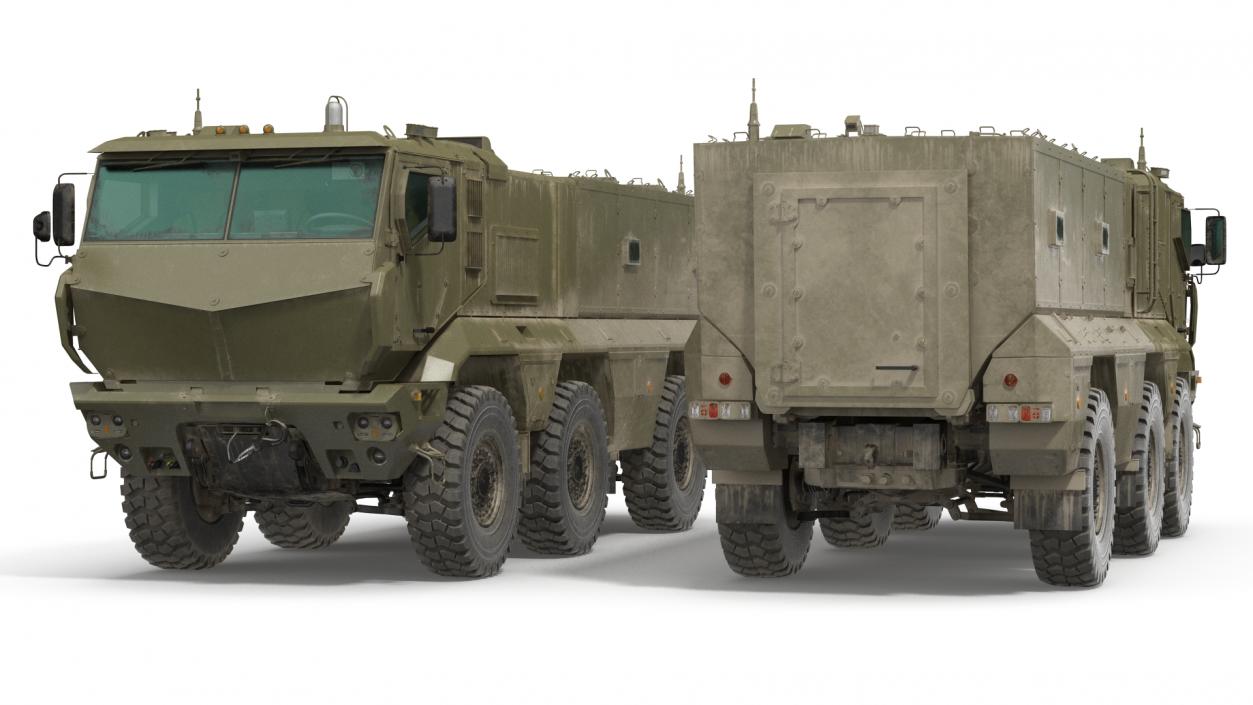 3D MRAP KAMAZ 63968 Typhoon Rigged