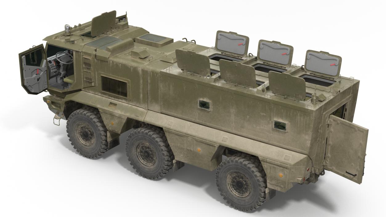 3D MRAP KAMAZ 63968 Typhoon Rigged