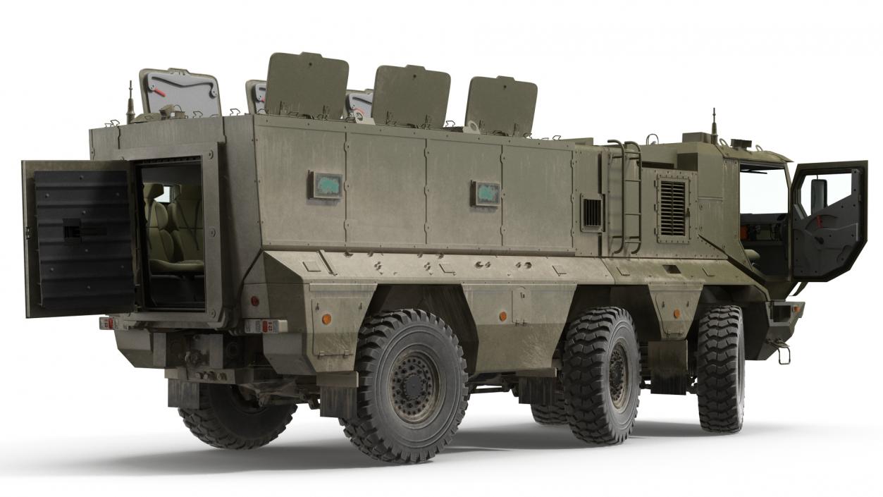 3D MRAP KAMAZ 63968 Typhoon Rigged