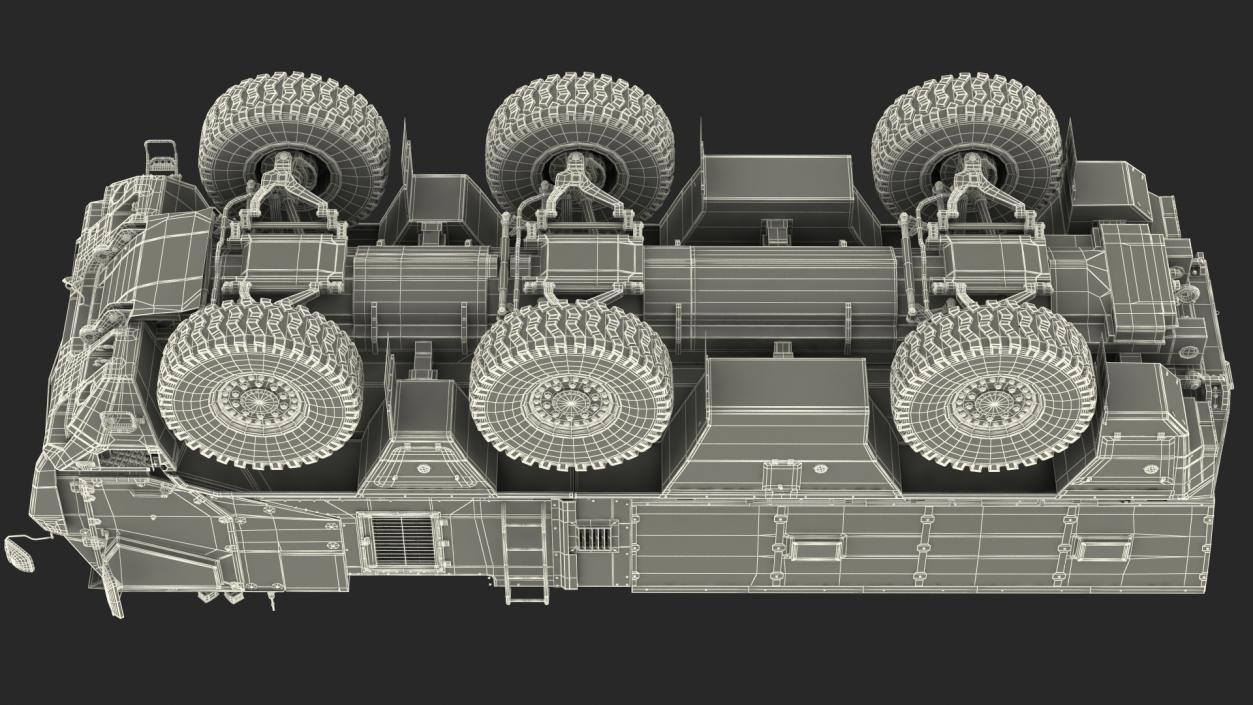 3D MRAP KAMAZ 63968 Typhoon Rigged