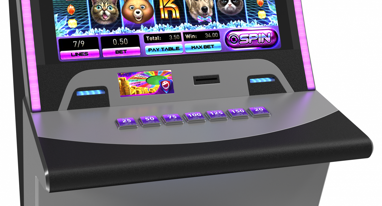 Casino Slot Machine Generic 3D