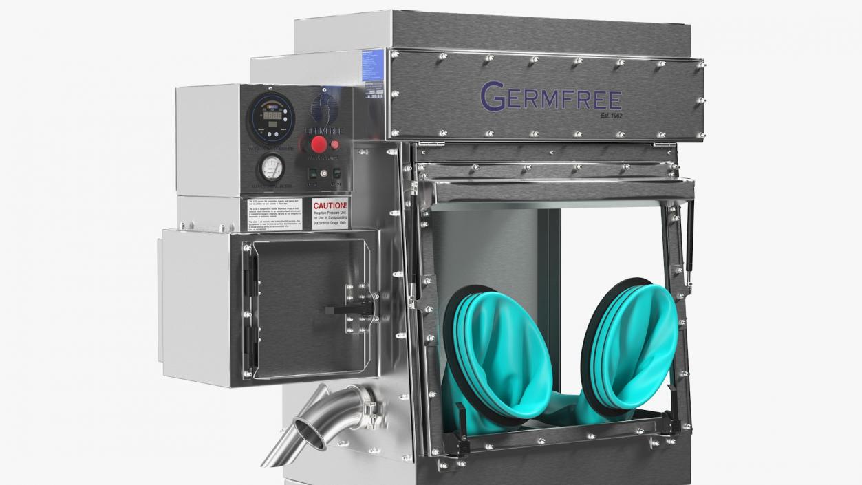 Germfree Laminar Flow Glovebox Compounding Aseptic Isolator 3D model