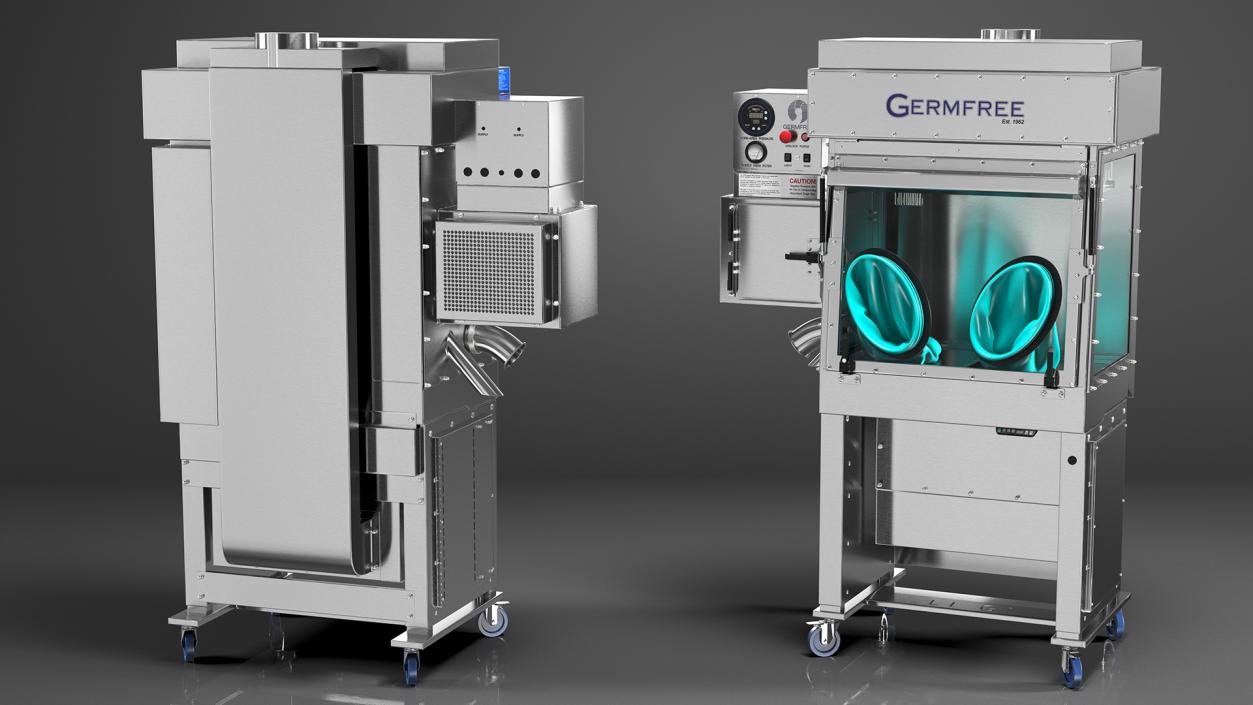 Germfree Laminar Flow Glovebox Compounding Aseptic Isolator 3D model