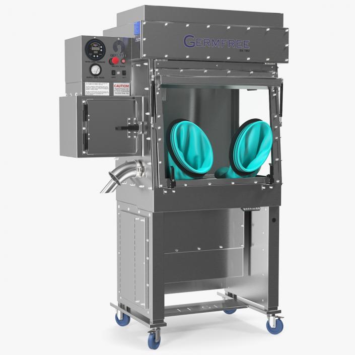 Germfree Laminar Flow Glovebox Compounding Aseptic Isolator 3D model