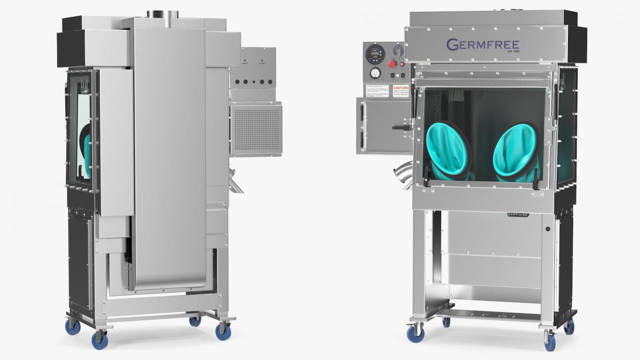 Germfree Laminar Flow Glovebox Compounding Aseptic Isolator 3D model