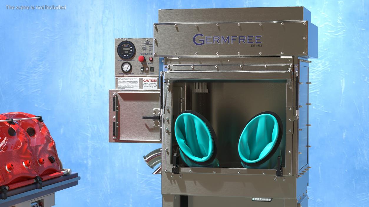 Germfree Laminar Flow Glovebox Compounding Aseptic Isolator 3D model