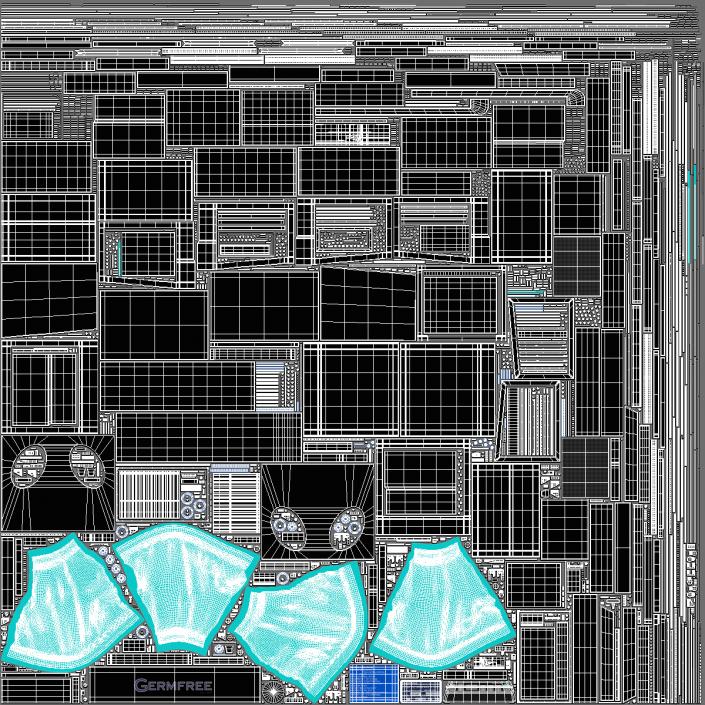 Germfree Laminar Flow Glovebox Compounding Aseptic Isolator 3D model