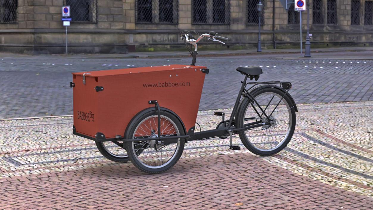 Babboe Transporter Cargo Bike 3D model