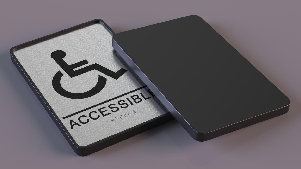 3D Wheelchair Accessible Sign